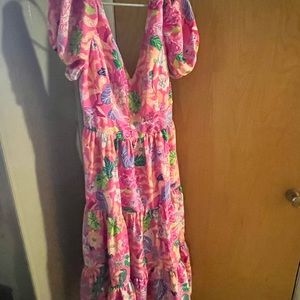 Lilly Pulitzer Grace Tiered Midi Dress brand new with tags